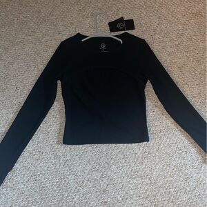 Move Theology- Black Long Sleeve athletic top